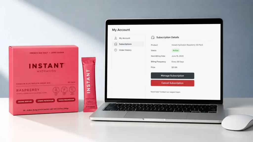How to Cancel Instant Hydration Subscription Online