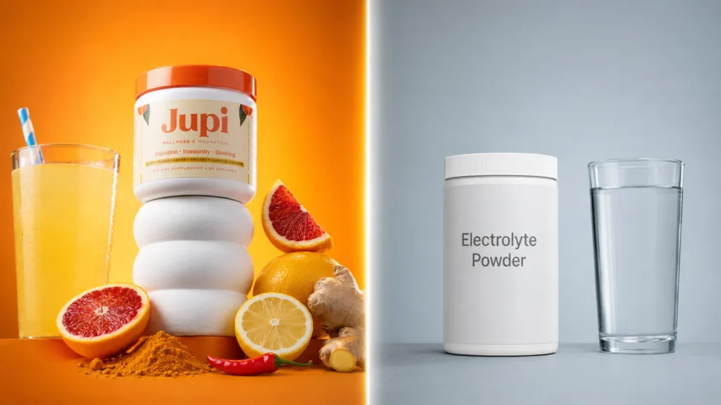 Jupi Hydration & Wellness Powder vs Standard Electrolyte Products
