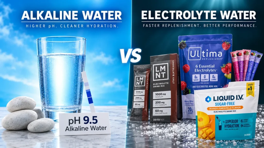 Alkaline vs Electrolyte Water Which Best For Hydration