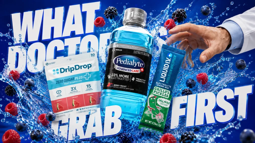Best Electrolyte Drink When Sick – What Doctors Grab First