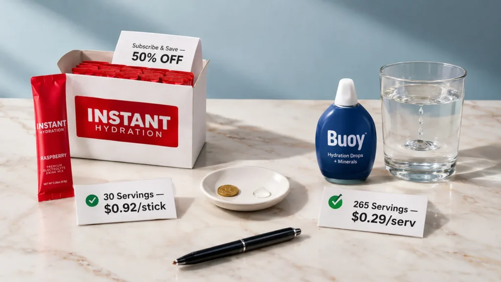 Instant Hydration and Buoy Price Comparison
