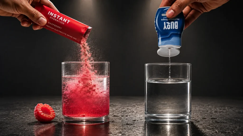 Instant Hydration vs Buoy - Taste and Format