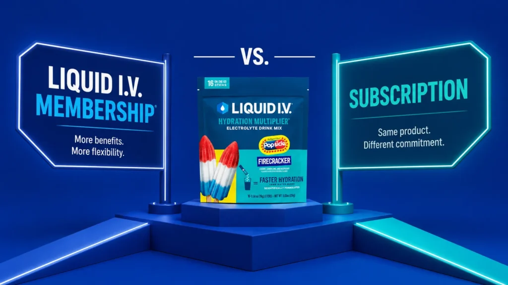 Liquid I.V. Membership vs. Subscription