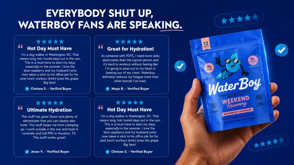 Waterboy Hydration Reviews – What Customers Are Saying