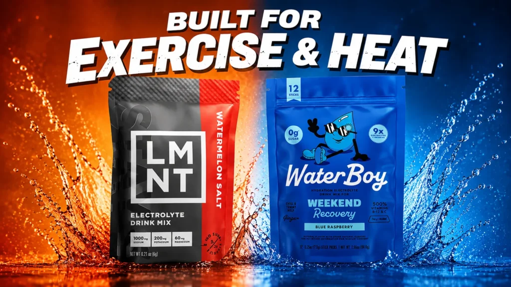 Waterboy vs LMNT for Exercise and Heat