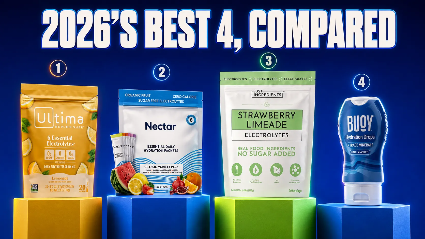 2026's Best 4 Lower Sodium Electrolyte Drinks Compared