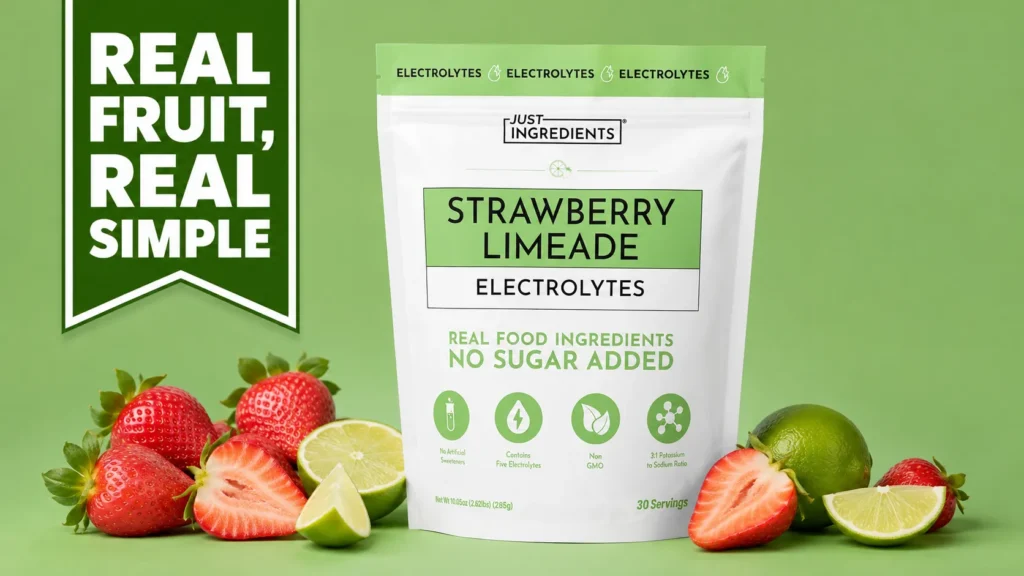 Just Ingredients Strawberry Limeade Best Real-Fruit Option