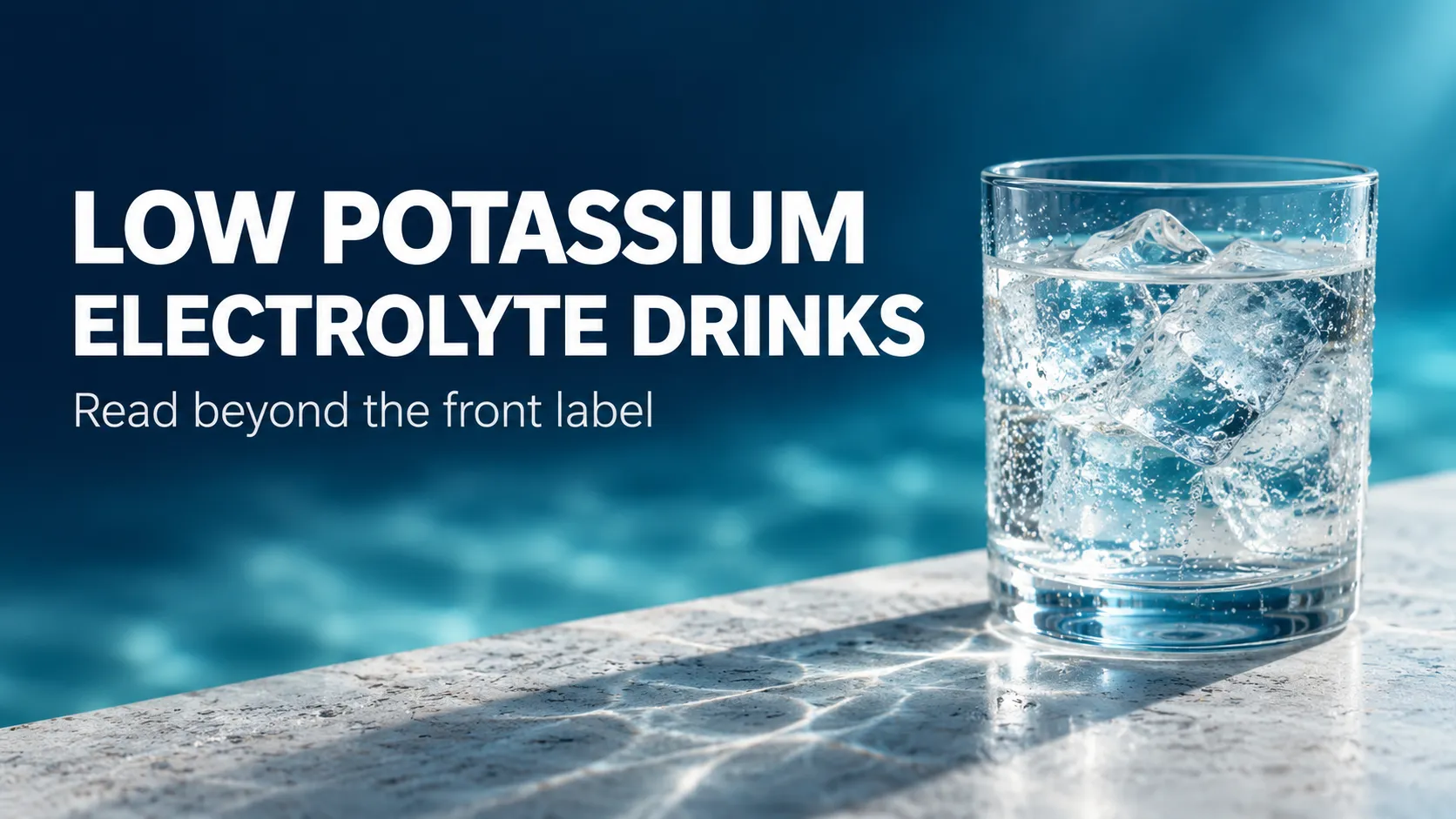 Low Potassium Electrolyte Drinks